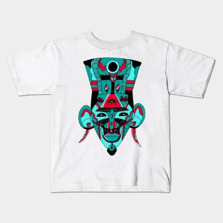 Turqred African Mask 6 Kids T-Shirt